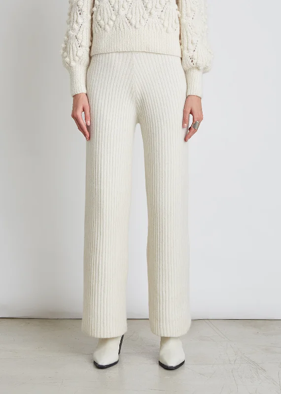 LEAH PANT | IVORY Fashionable Sporty Pants