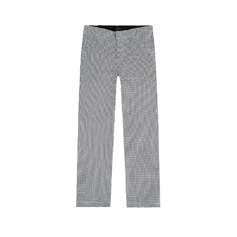 Straggler Printed Pant - Houndstooh Chic Faux Leather Pants