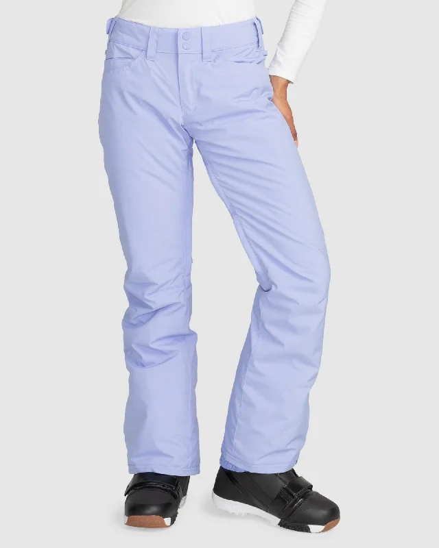 Womens Backyard Technical Snow Pants Stylish Elastic Waist Pants