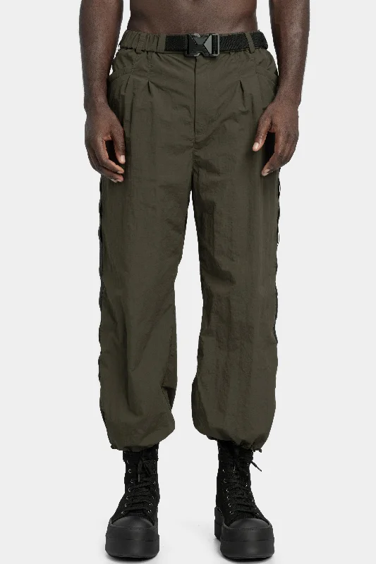 Waterproof tech pants, Army Chic Wool Trousers