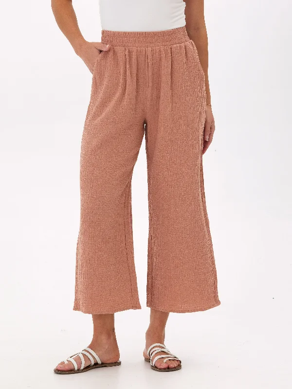 Ivanna Gauze Wide Leg Pant Modern Bootcut Pants