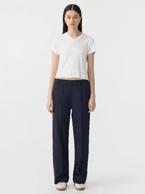 twill stripe detail pant Chic Slim Fit Pants