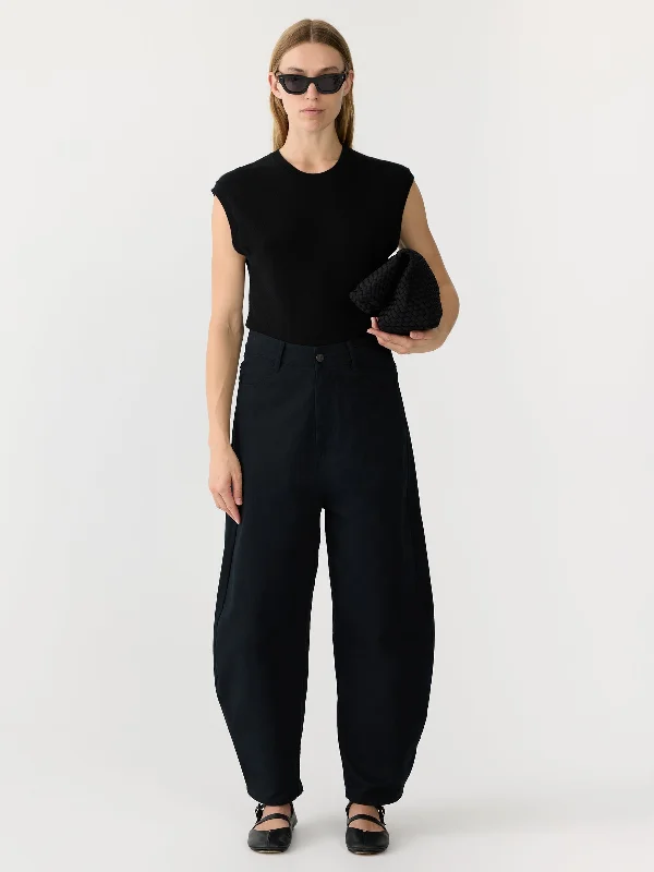 cotton twill barrel leg pant Soft Cotton Pants