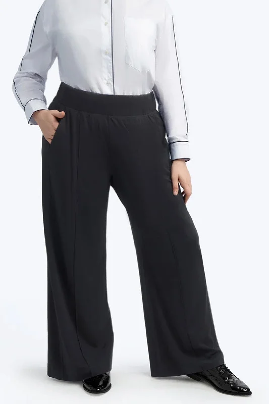 See Rose Go Multitasker Pants - Black Trendy High-Waist Trousers