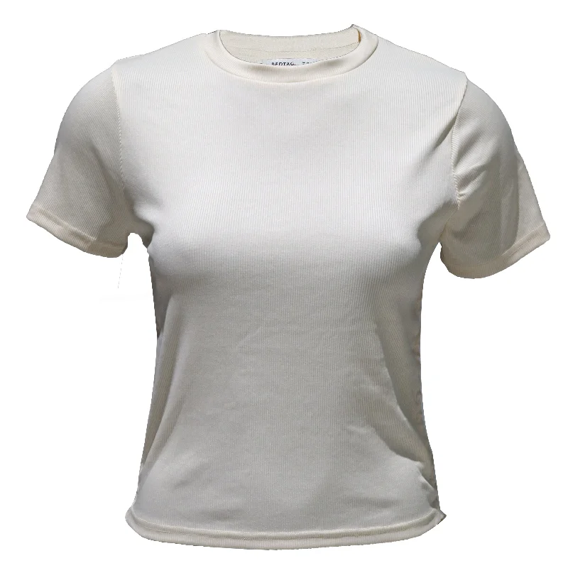 Cream Ruched T-Shirt Hooded Caped Shawl Collar