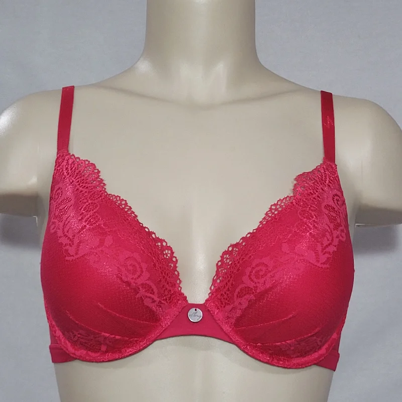 DKNY 453237 Perfect Profile Push-Up T-Shirt Underwire Bra 32D Red NWT Cozy Warm Stylish DKNY 453237 Perfect Profile Push-Up T-Shirt Underwire Bra 32D Red NWT Cozy Warm Stylish