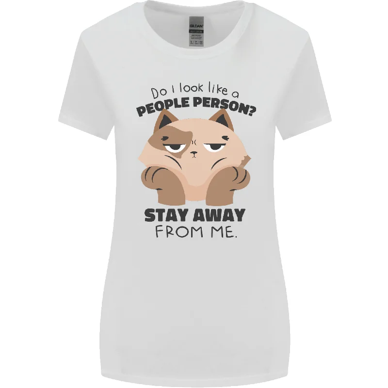 Do I Look Like a People Person Funny Cat Womens Wider Cut T-Shirt Front Pockets Side Pockets Patch Pockets Do I Look Like a People Person Funny Cat Womens Wider Cut T-Shirt Front Pockets Side Pockets Patch Pockets