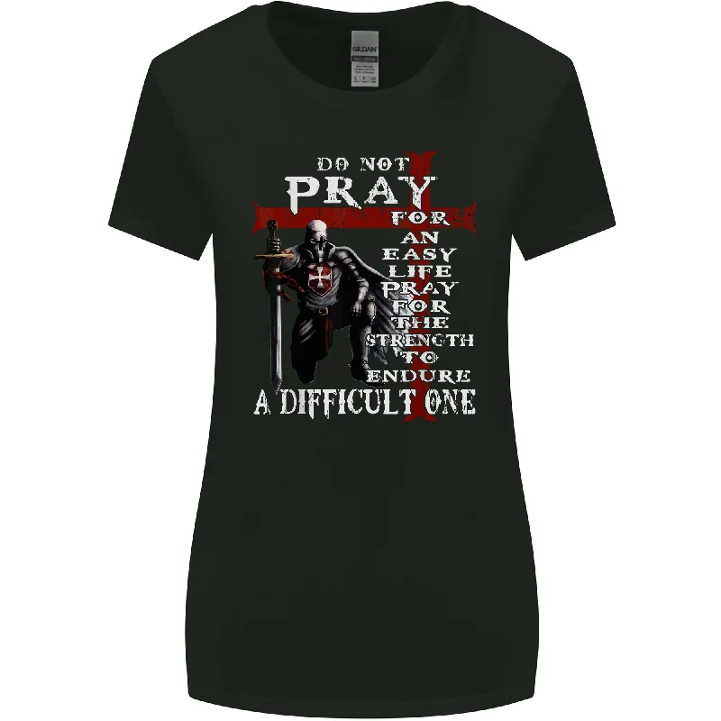 Do Not Pray Knights Templar St Georges Day Womens Wider Cut T-Shirt Anti-Pilling Machine Wash Handmade Do Not Pray Knights Templar St Georges Day Womens Wider Cut T-Shirt Anti-Pilling Machine Wash Handmade