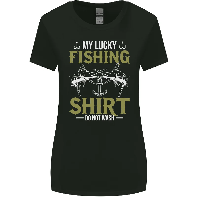 Do Not Wash My Lucky Fishing Funny Fisherman Womens Wider Cut T-Shirt Modern Contemporary Chic Do Not Wash My Lucky Fishing Funny Fisherman Womens Wider Cut T-Shirt Modern Contemporary Chic