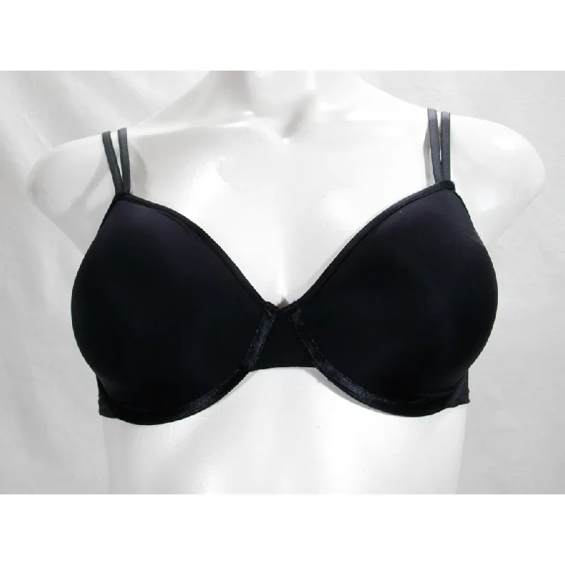Le Mystere 255 Linguine T-Shirt Underwire Bra 36DD 36E Black NWT Zippered Front Buttoned Front Snap Front Le Mystere 255 Linguine T-Shirt Underwire Bra 36DD 36E Black NWT Zippered Front Buttoned Front Snap Front