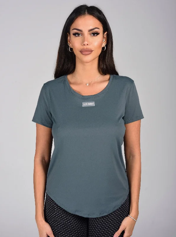 Not So Basic T-shirt - Dark Green Rayon Fabric Velvet Fabric Corduroy Fabric