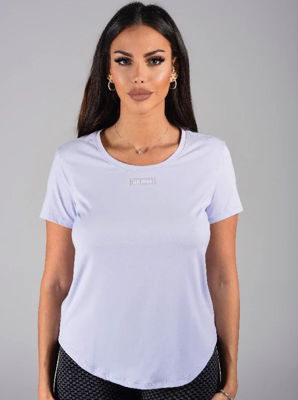 Not So Basic T-shirt - Lavender Knit Fabric Woven Fabric Fleece Fabric