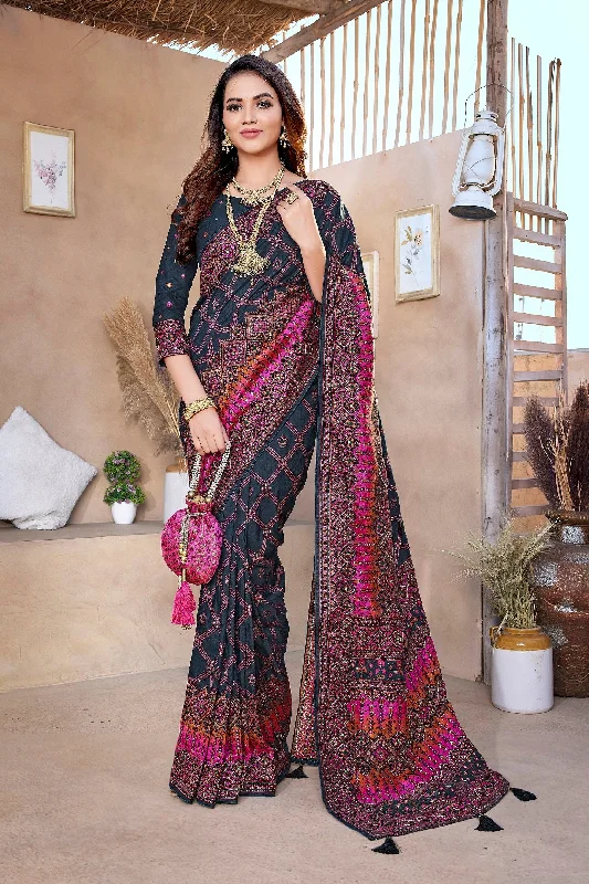 Women Wedding Wear Jaquard Weaving Worked Pure Pasmina Saree With Un Stitched Blouse Embroidered Cotton Blouse Women Wedding Wear Jaquard Weaving Worked Pure Pasmina Saree With Un Stitched Blouse Embroidered Cotton Blouse
