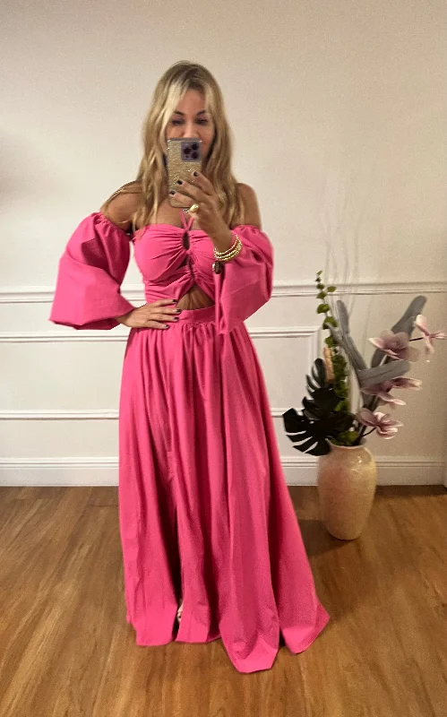 ANDREINA 2 MAXI DRESS Stylish Maxi Dress with Frills