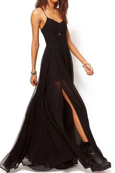 Intellectuality High Waist Strap Chiffon Maxi Dress Fashionable Maxi Dress with Fringe Intellectuality High Waist Strap Chiffon Maxi Dress Fashionable Maxi Dress with Fringe
