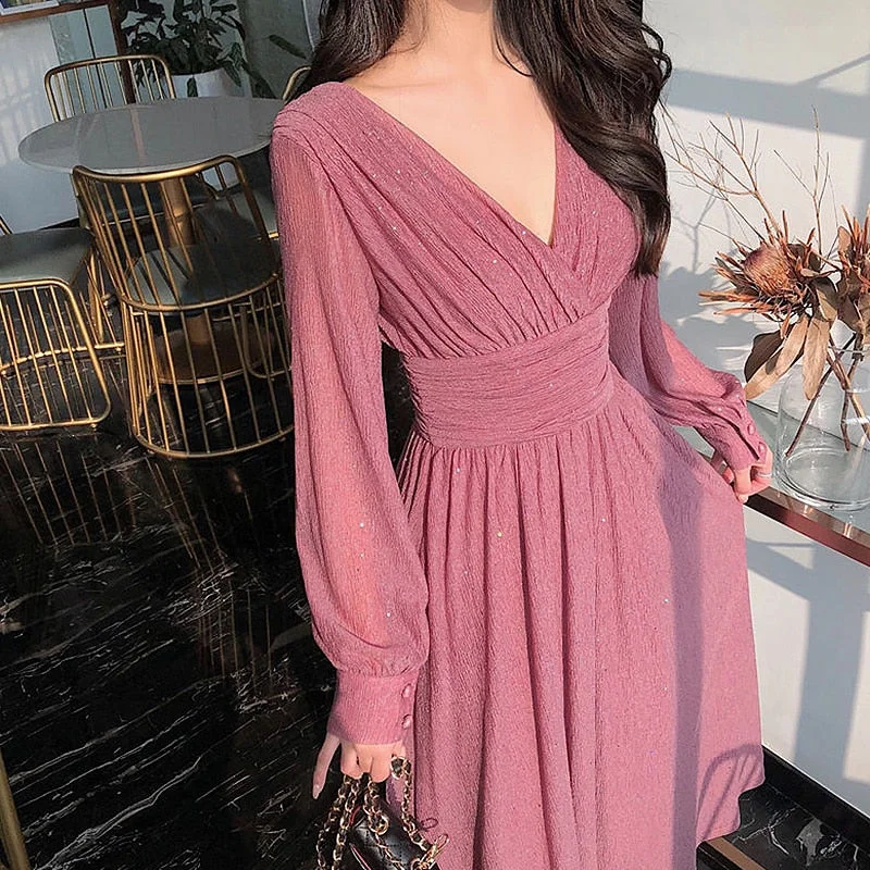 Vintage Sexy Maxi Dresses for Women Party Sequin Midi Dress Female Casual Chiffon Slim Korean Woman Dress Elegant Autumn Elegant Floral Maxi Dress Vintage Sexy Maxi Dresses for Women Party Sequin Midi Dress Female Casual Chiffon Slim Korean Woman Dress Elegant Autumn Elegant Floral Maxi Dress