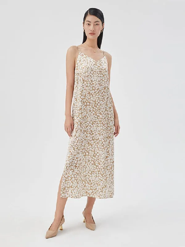 Acetate Printed Slip Dress
