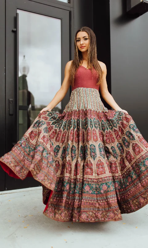Anais Multicolor Long Dress