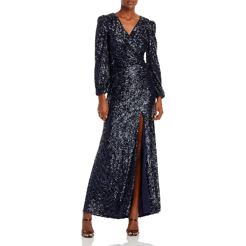 Womens Sequined Long Evening Dress