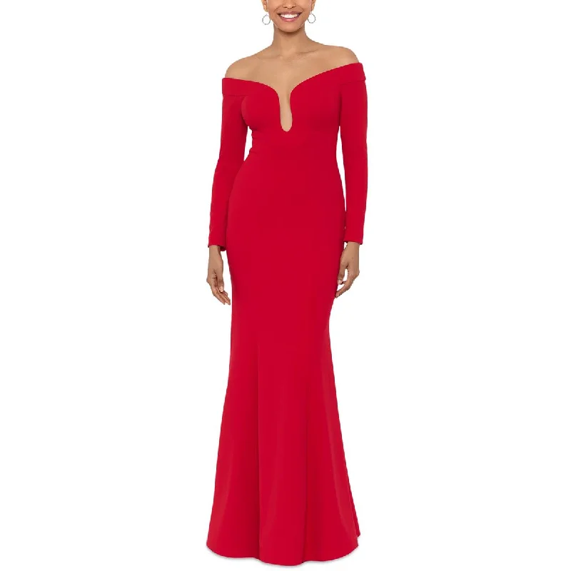 Womens Illusion Polyester Evening Dress