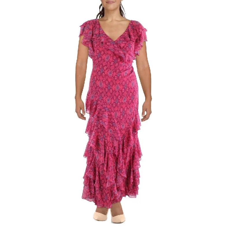 Womens Geo Print Long Evening Dress