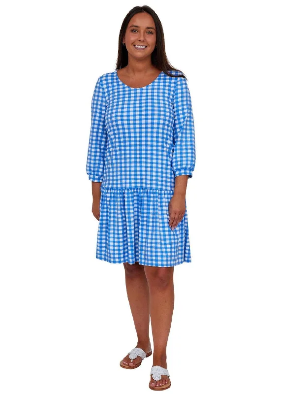 Bridget Dress - Regatta/White Check