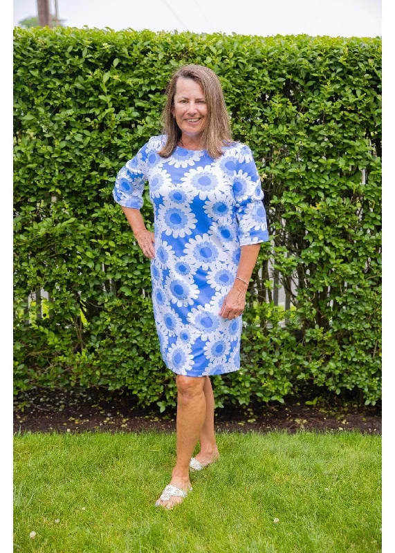 Savannah Dress - 2 Blue Sunflower