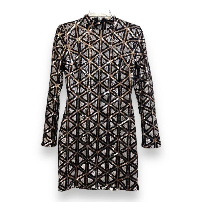 Dress Casual Short By Lulus In Gold, Size: M