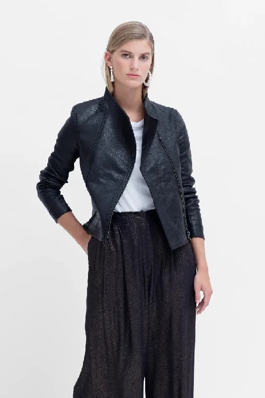 Elk Lader Leather Jacket Herringbone Jacket Houndstooth Jacket Plaid Jacket