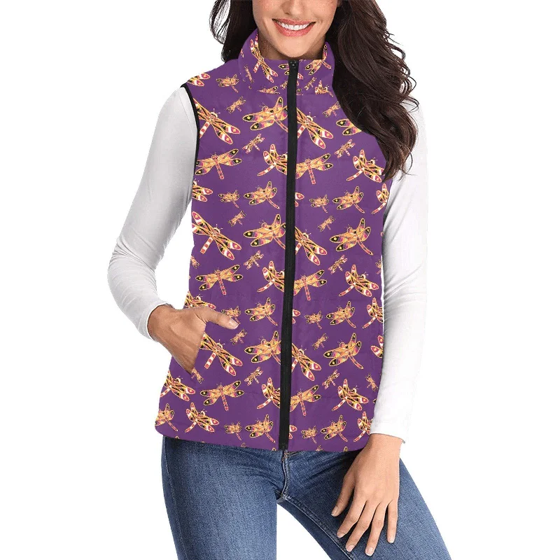 Gathering Yellow Purple Women's Padded Vest Jacket Collared Jacket Crew Neck Jacket Turtle Neck Jacket Gathering Yellow Purple Women's Padded Vest Jacket Collared Jacket Crew Neck Jacket Turtle Neck Jacket