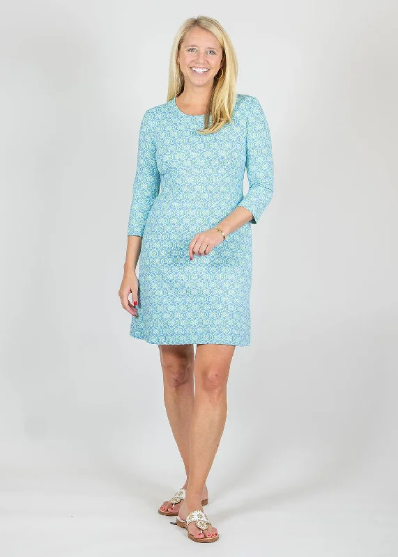 Grace Dress - Tie a Knot Blue/Green