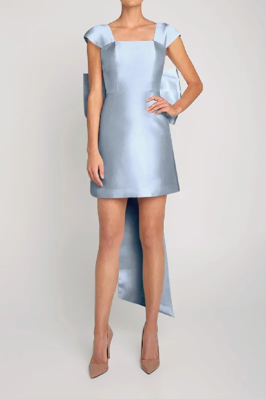 Ivy Silk and Wool Mini Dress Elegant Floral-Print Mini Dress