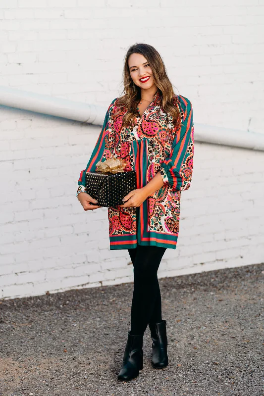 JoyJoy: Batwing Dress Paisley Scarf