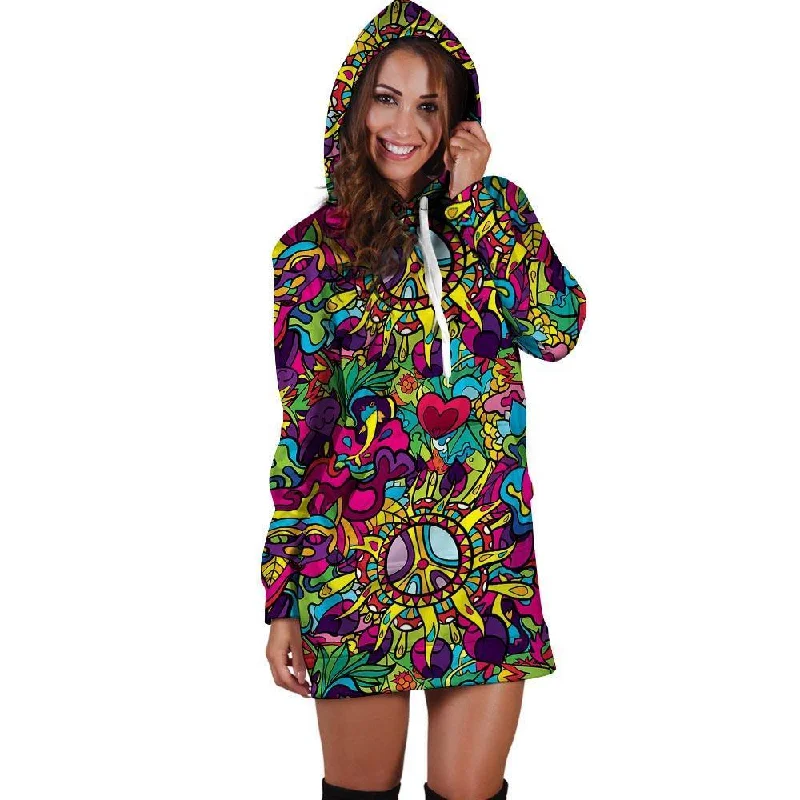 Psychedelic Hoodie Dress