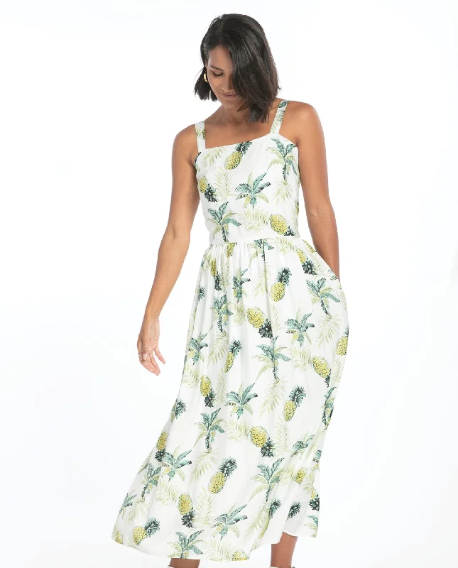REPERTOIRE (NZ) "Cove" pineapple print dress! 10