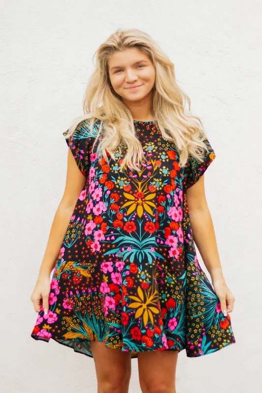 Free People: Strawberry Fields Mini Dress Casual Mini Dress with Pockets
