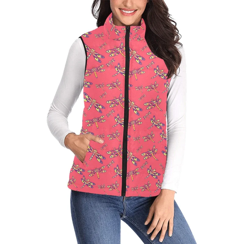 The Gathering Women's Padded Vest Jacket Wool Fabric Cashmere Fabric Tweed Fabric