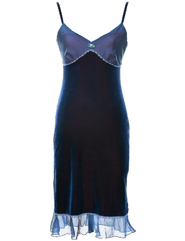 Velvet Evening Dress - XS