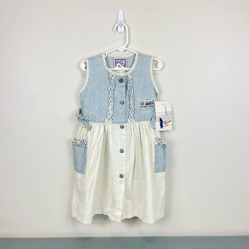 Vintage San Francisco Blues by Golden Rainbow Dress 4T NWT