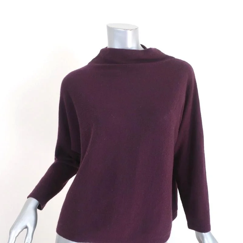 Autumn Cashmere Sweater Purple Cashmere Size Medium Mock Neck Pullover Casual Formal Business Autumn Cashmere Sweater Purple Cashmere Size Medium Mock Neck Pullover Casual Formal Business