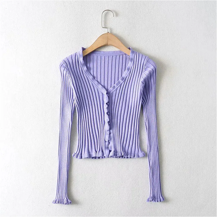 Vintage fungus edge sweater slim high waist top 7181 Graphic Sweater Embroidered Appliqued Vintage fungus edge sweater slim high waist top 7181 Graphic Sweater Embroidered Appliqued