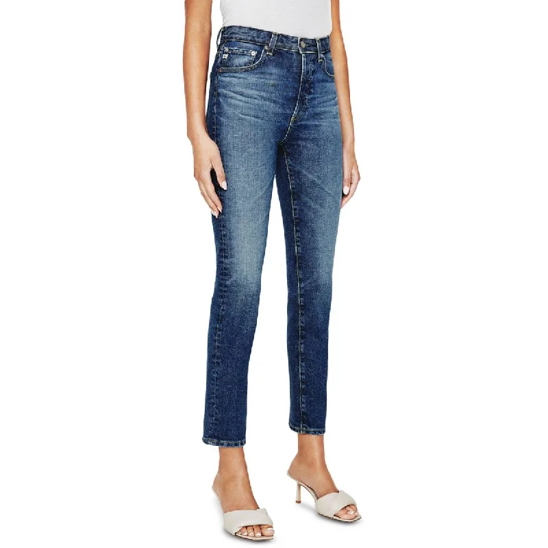 AG Adriano Goldschmied Womens Alexxis High Rise Button Fly Straight Leg Jeans Comfortable Zip-Fly Denim Jeans AG Adriano Goldschmied Womens Alexxis High Rise Button Fly Straight Leg Jeans Comfortable Zip-Fly Denim Jeans