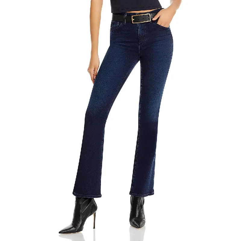 AG Jeans Womens Farrah High Rise Denim Bootcut Jeans Stylish Shredded Denim Jeans