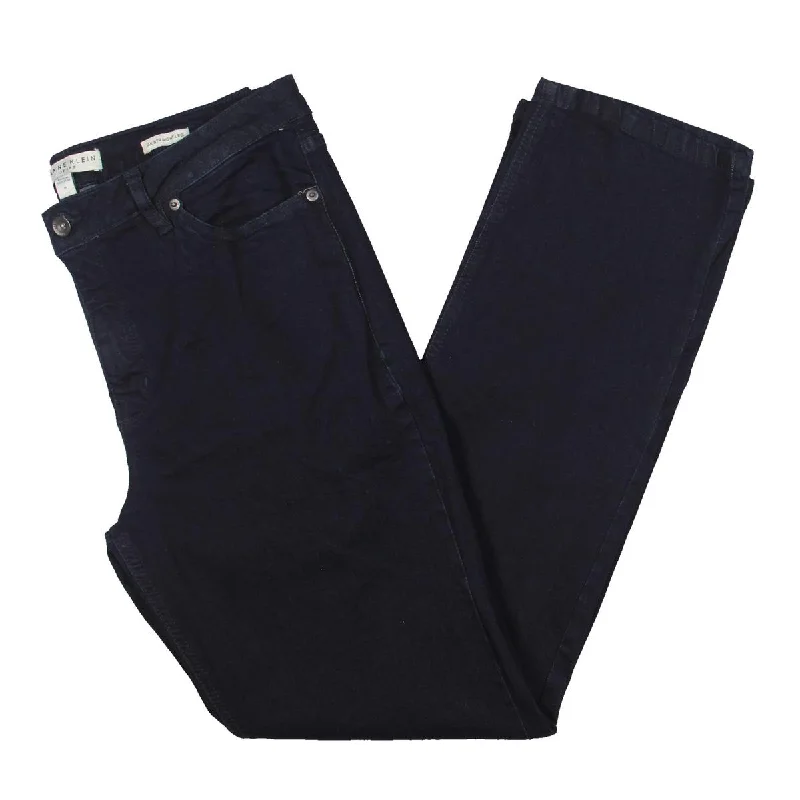 Anne Klein Womens Modern Fit Denim Straight Leg Jeans Comfortable Boyfriend Jeans