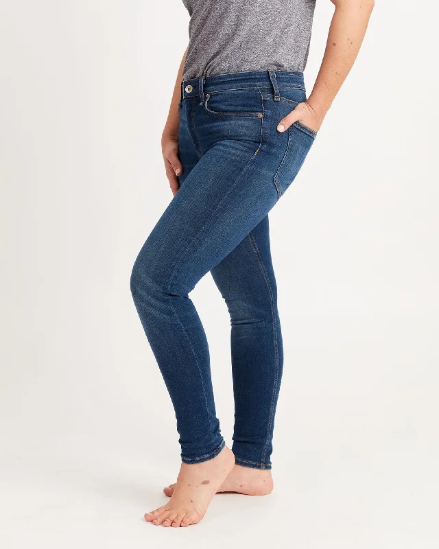 Cate Mid-Rise Ankle Skinny Jeans Trendy Skinny High-Waist Jeans