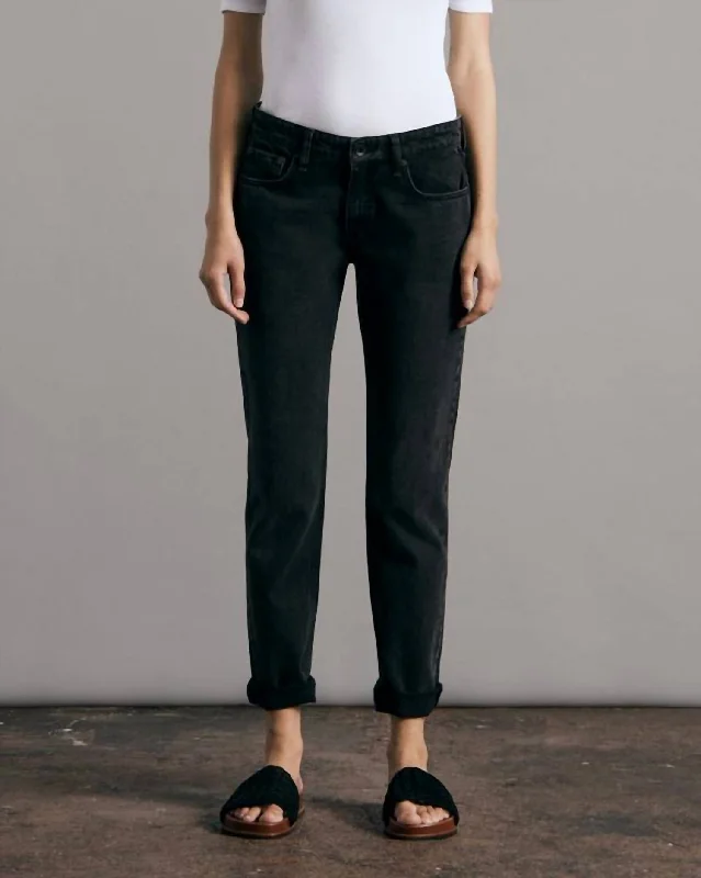 Dre Low-Rise Boyfriend Jean In Highland Comfortable Zip-Fly Denim Jeans