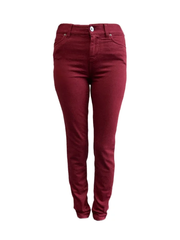 ECRU Women's Bordo Martin 5 Pockets Crimson Jeans #1234DD 00 NWT Stylish Slim Fit Denim ECRU Women's Bordo Martin 5 Pockets Crimson Jeans #1234DD 00 NWT Stylish Slim Fit Denim