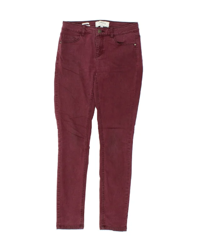 FAT FACE Womens Jegging Jeans UK 8 Small W28 L30 Burgundy Cotton Comfortable Boyfriend Jeans FAT FACE Womens Jegging Jeans UK 8 Small W28 L30 Burgundy Cotton Comfortable Boyfriend Jeans
