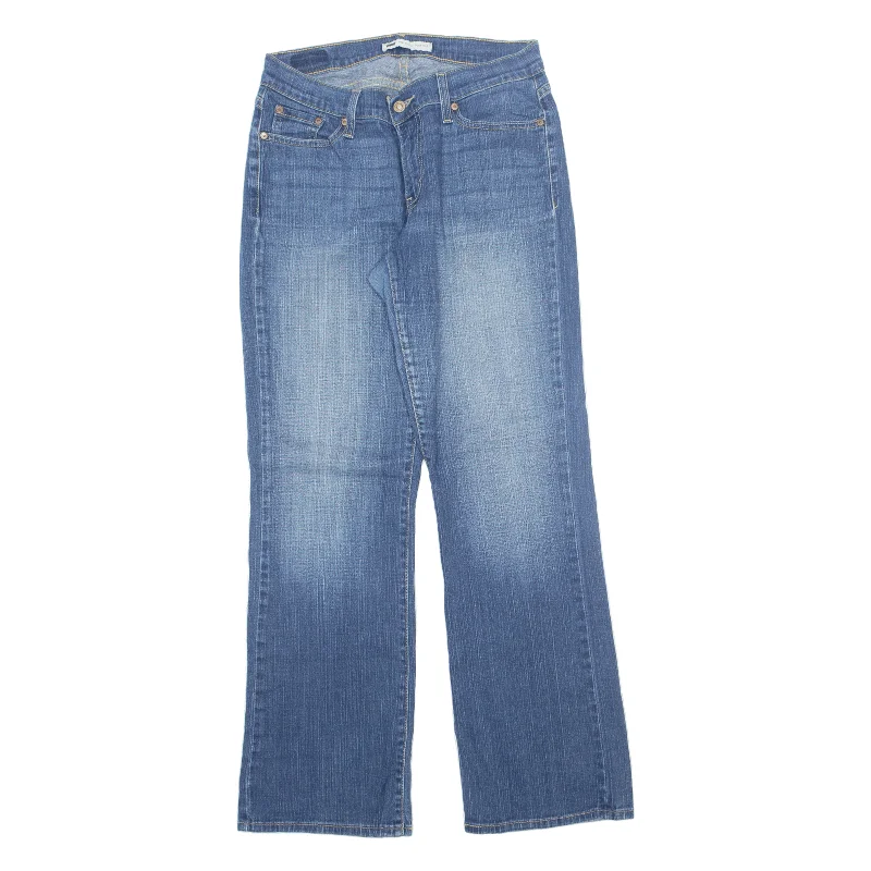 LEVI'S 524 Curvy Jeans Blue Denim Relaxed Bootcut Stone Wash Womens W30 L32 Stylish Relaxed Fit Skinny Jeans LEVI'S 524 Curvy Jeans Blue Denim Relaxed Bootcut Stone Wash Womens W30 L32 Stylish Relaxed Fit Skinny Jeans