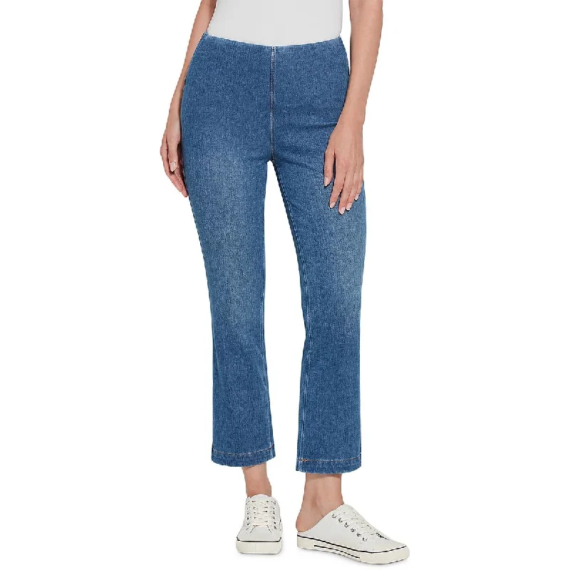 Lysse Womens Denim Ankle Bootcut Jeans Casual Wide-Legged Denim Jeans